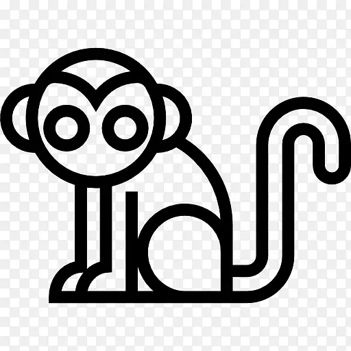 猴子面对左图标