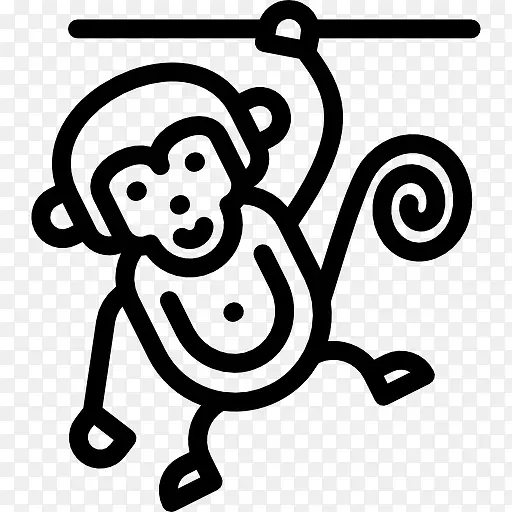 马戏团的猴子图标