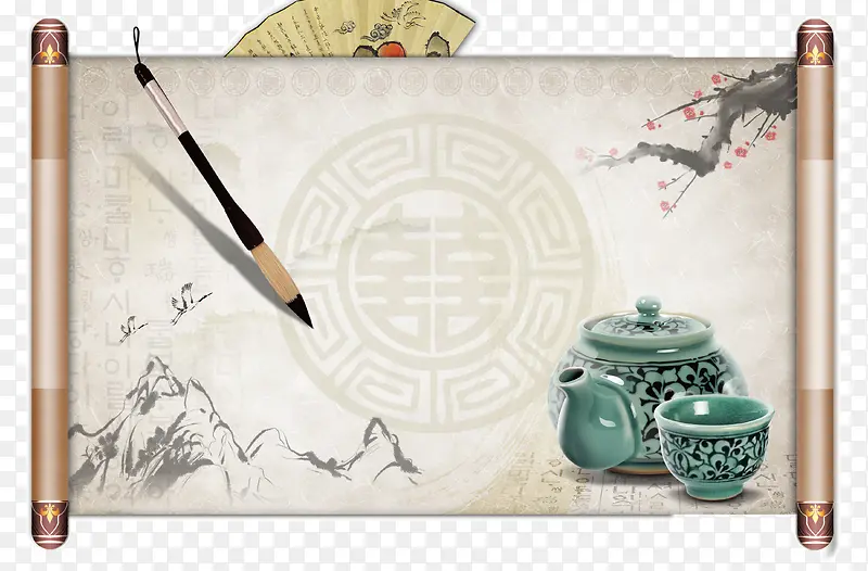 中国风卷纸