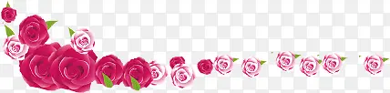 粉色玫瑰花边框