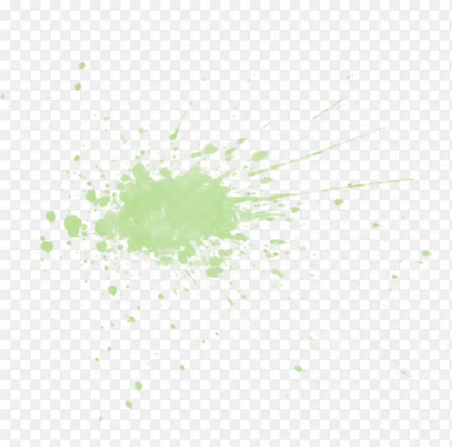 绿色朦胧美景墨迹喷溅