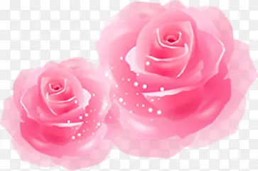 粉色立体玫瑰花素材婚礼