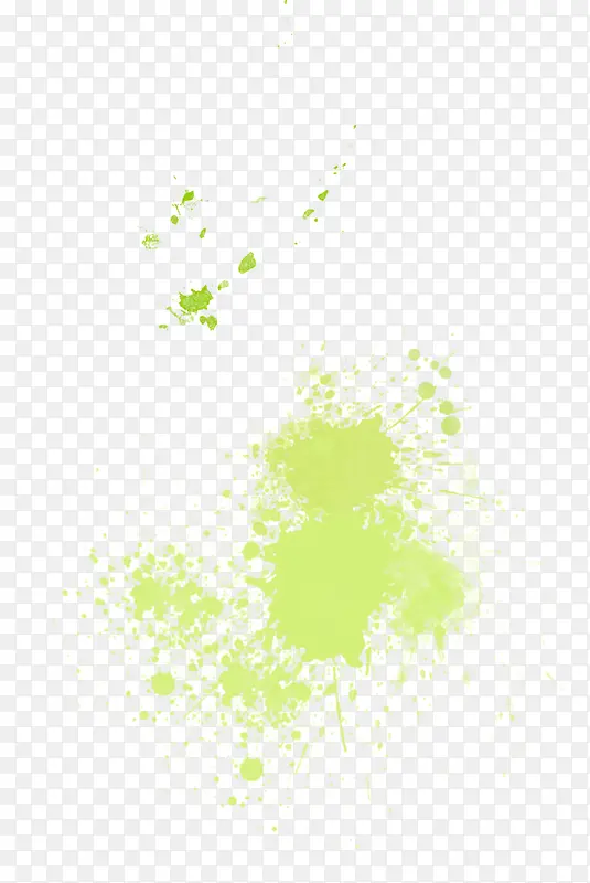 绿色环保喷溅墨迹