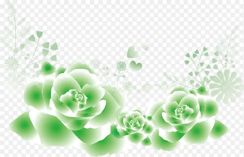 绿色玫瑰水草