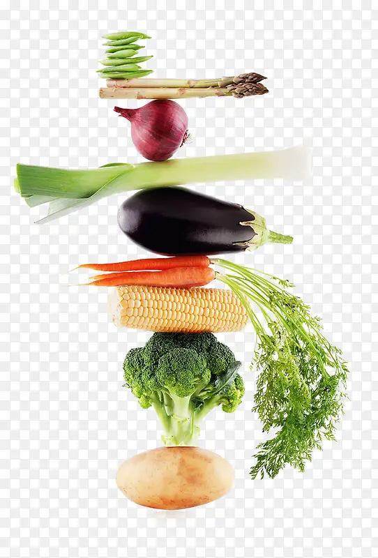 蔬菜叠起