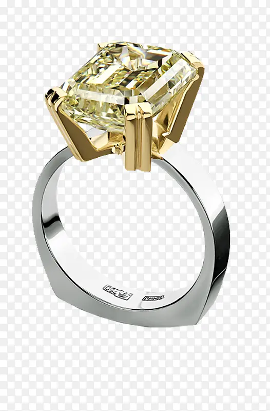 金色钻石戒指