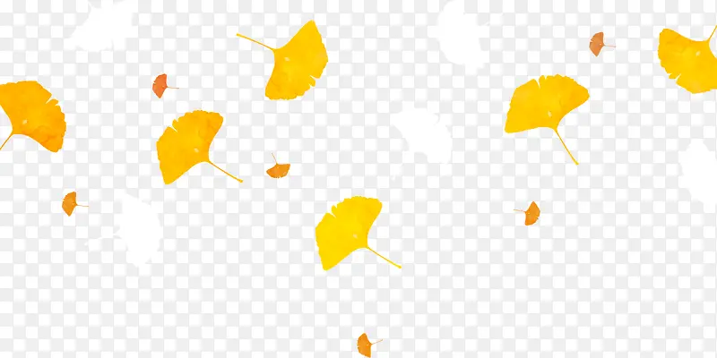 漂浮金色叶子