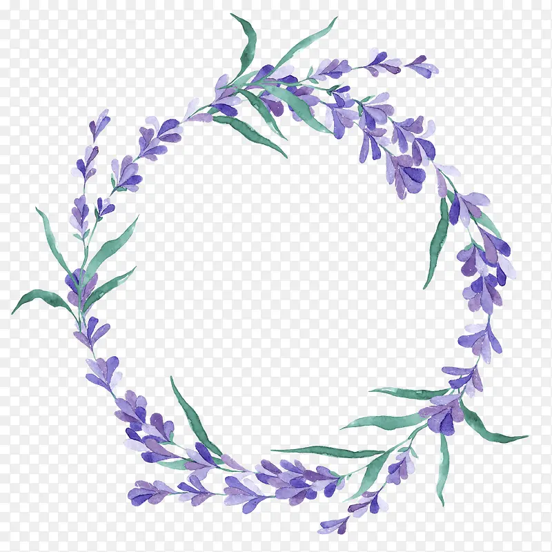 薰衣草花环