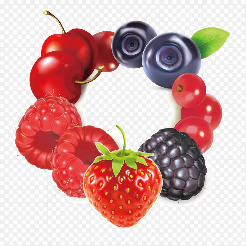 水果 草莓 葡萄