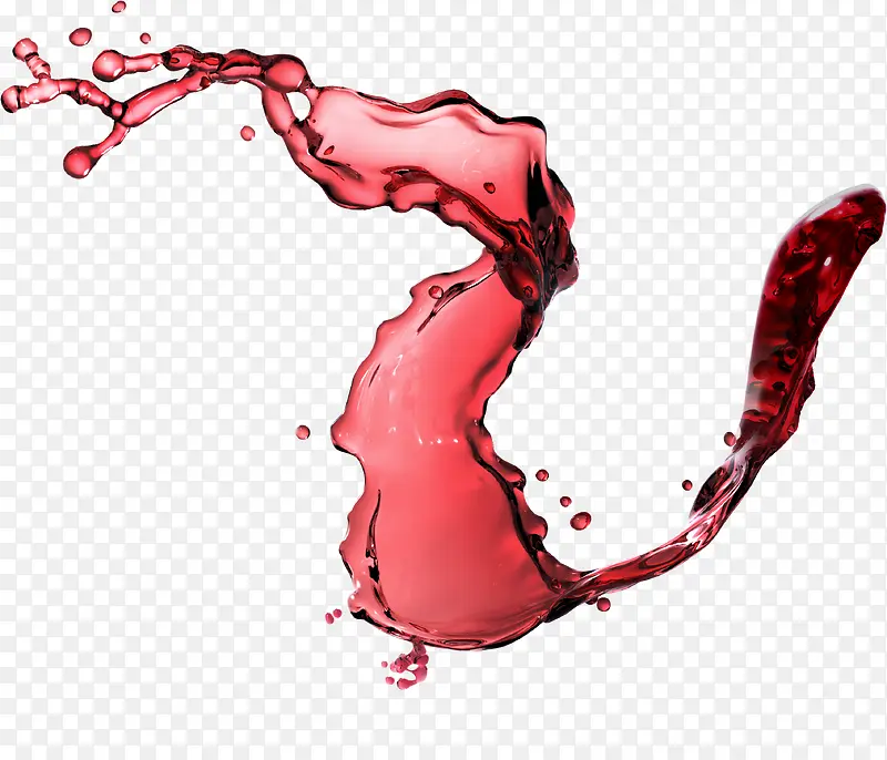 红酒喷发液体优雅