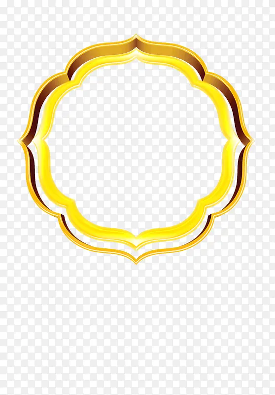 黄色花纹圈