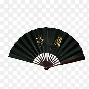 中国风黑扇子装饰