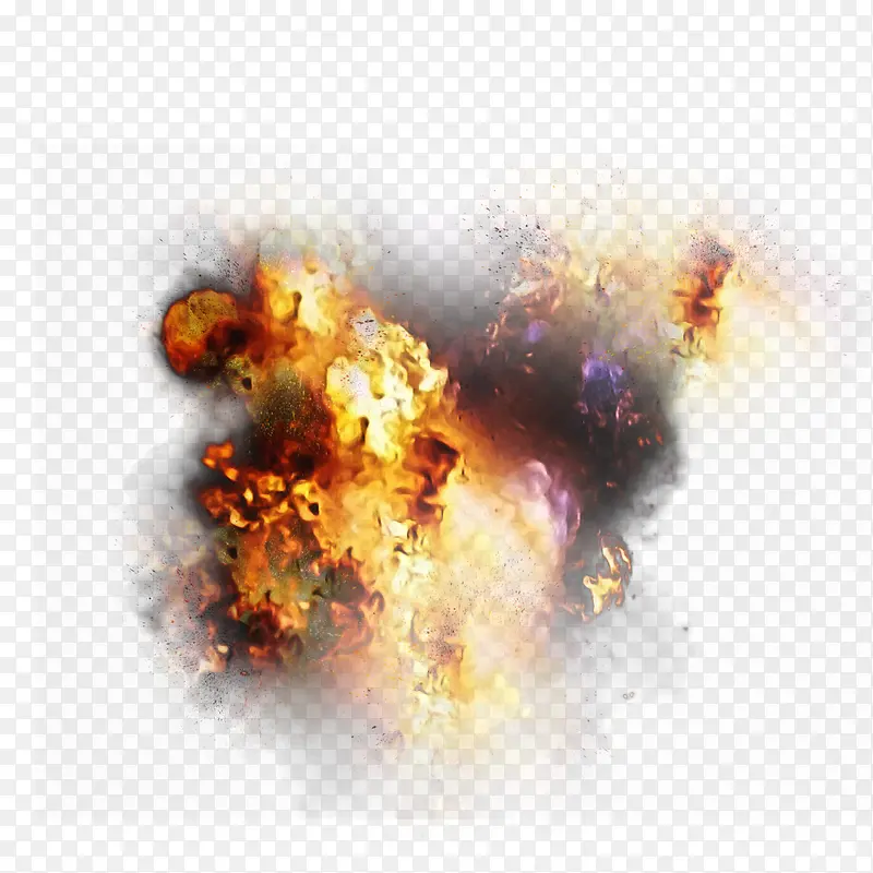 爆炸火焰装饰图片