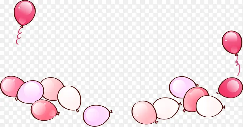 粉色气球底纹