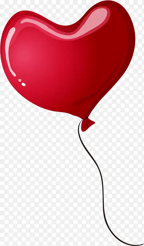 高清摄影淘宝海报红色爱心气球