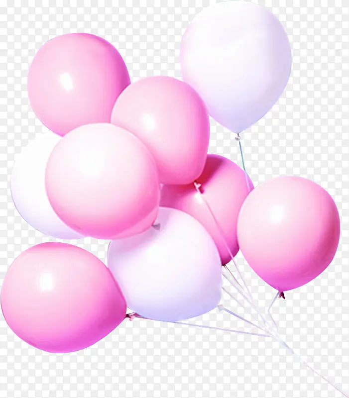 粉色紫色气球