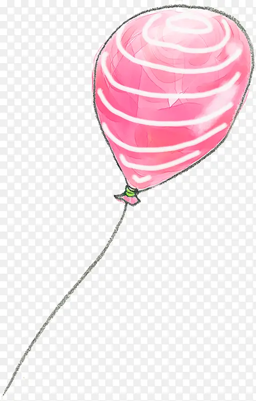 手绘粉色气球背景