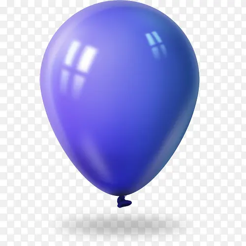 蓝色气球卡通