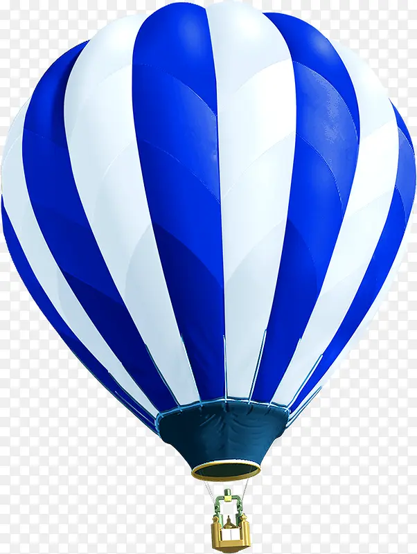 蓝色卡通可爱条纹气球