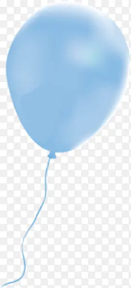 蓝色气球素材图片