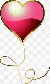 粉色爱心婚礼气球