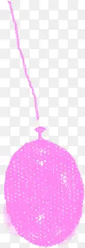 手绘粉色漫画气球