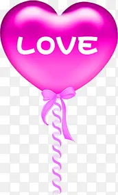 love爱粉色卡通气球