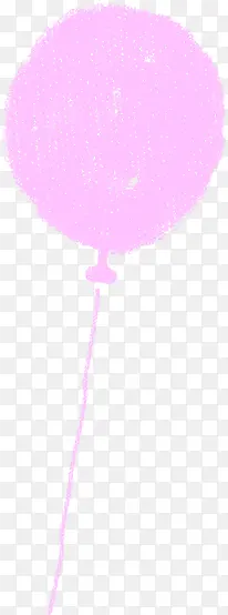 手绘粉色漂浮气球