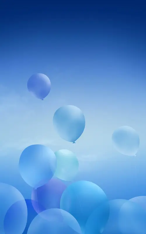 蓝色气球精美高清