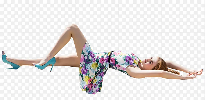 性感夏日花纹衣服女