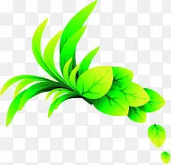 树叶植物绿色卡通效果小清新PNG图片素材下载_图片编号ypealjbp-免抠素材网