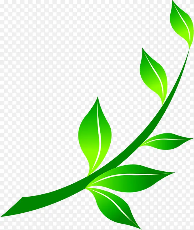 绿色卡通树叶风光清新PNG图片素材下载_图片编号qkepdggd-免抠素材网