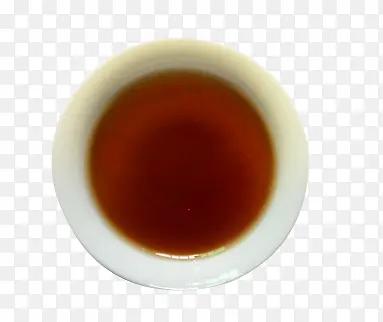 白瓷碗中的褐色液体素材