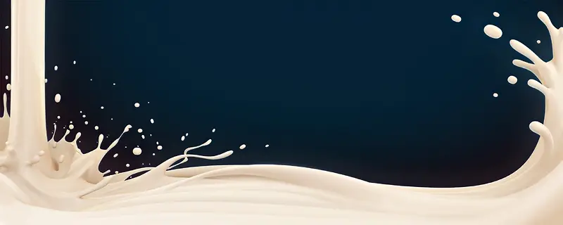 牛奶浓郁液体流动