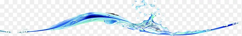 蓝色液体水流设计
