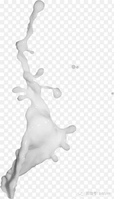 牛奶喷溅飞溅乳白色