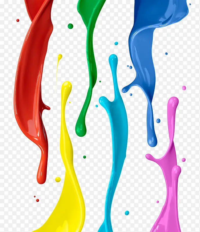 炫彩流动颜料液体