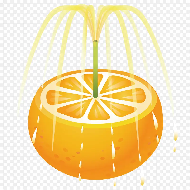 橙子喷泉