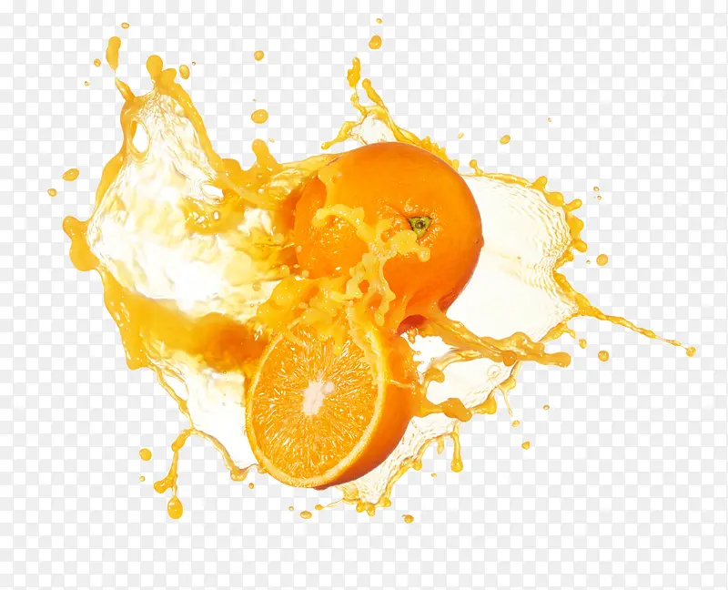 橙子水果橙汁创意