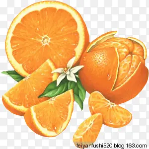 黄色橘子桔子橙子