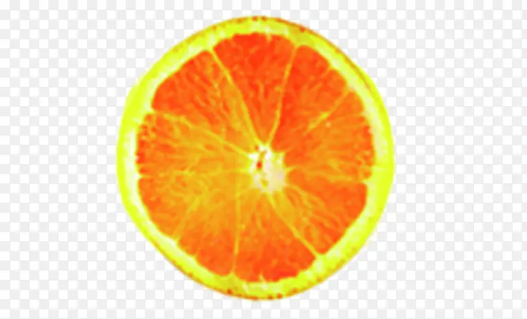 新鲜手绘水果橙子