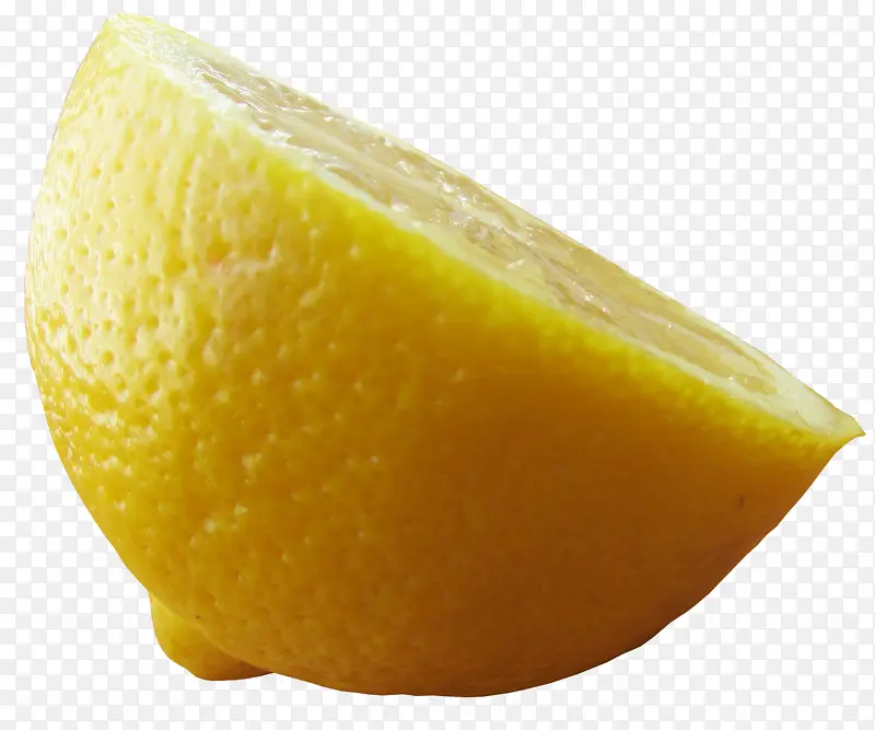 黄色切开橘子