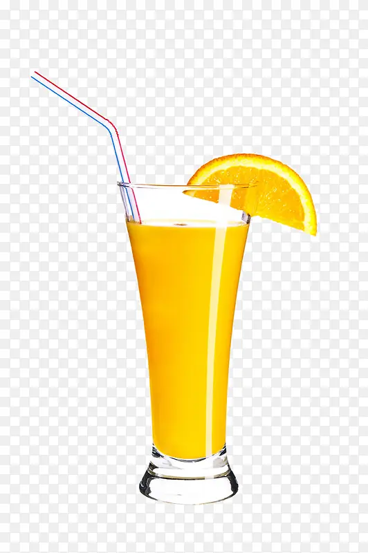 杯子里的橙汁