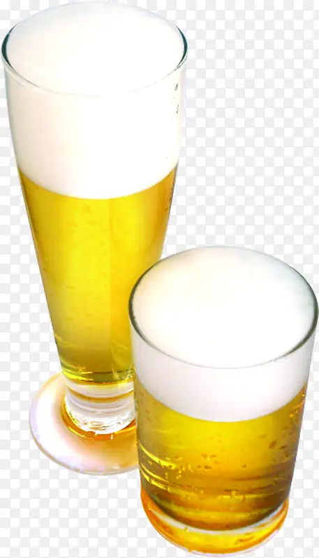 玻璃杯装啤酒素材
