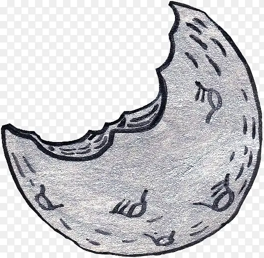 手绘的月亮