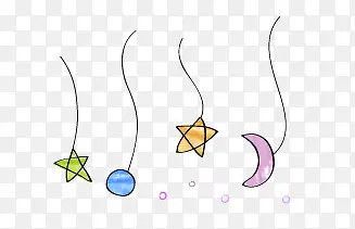 卡通手绘星星月亮