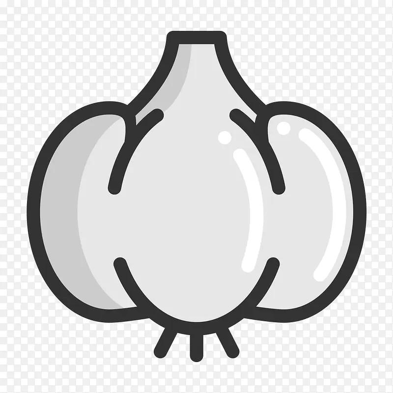扁平化蒜PNG下载