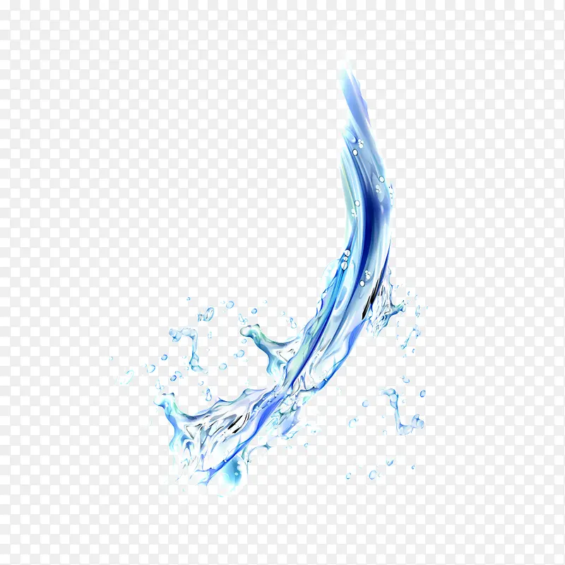蓝色水珠