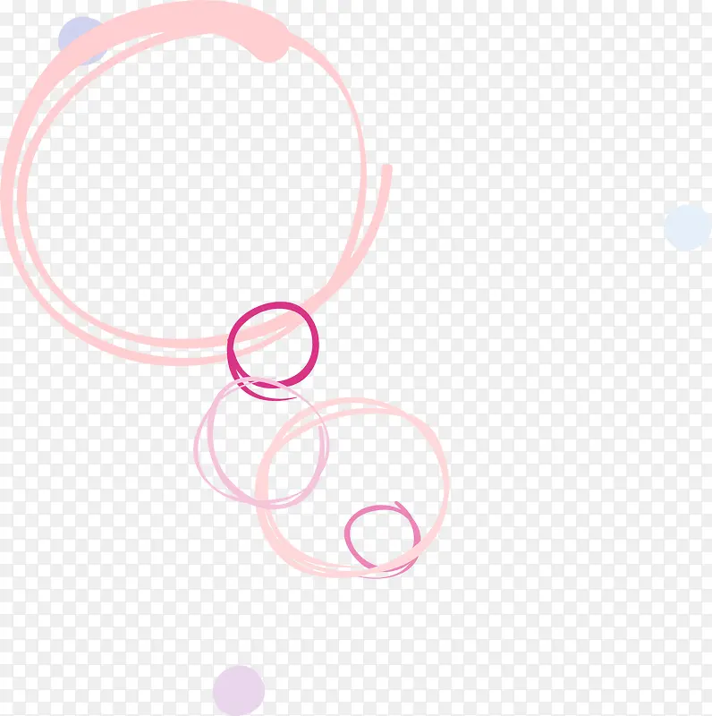 矢量粉色圆圈