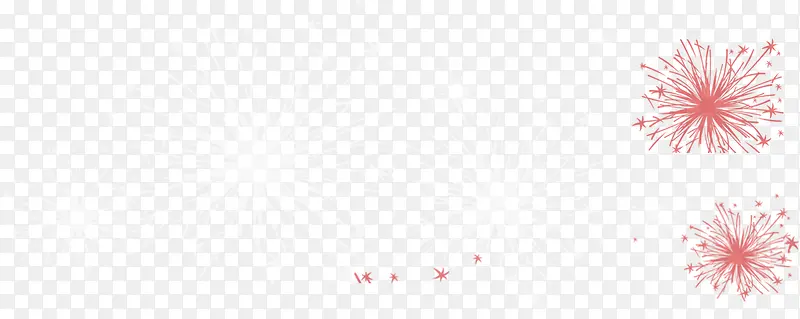 红色线条新年礼花